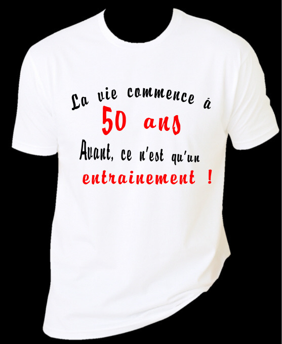 T-Shirt Femme Anniversaire 50 ans