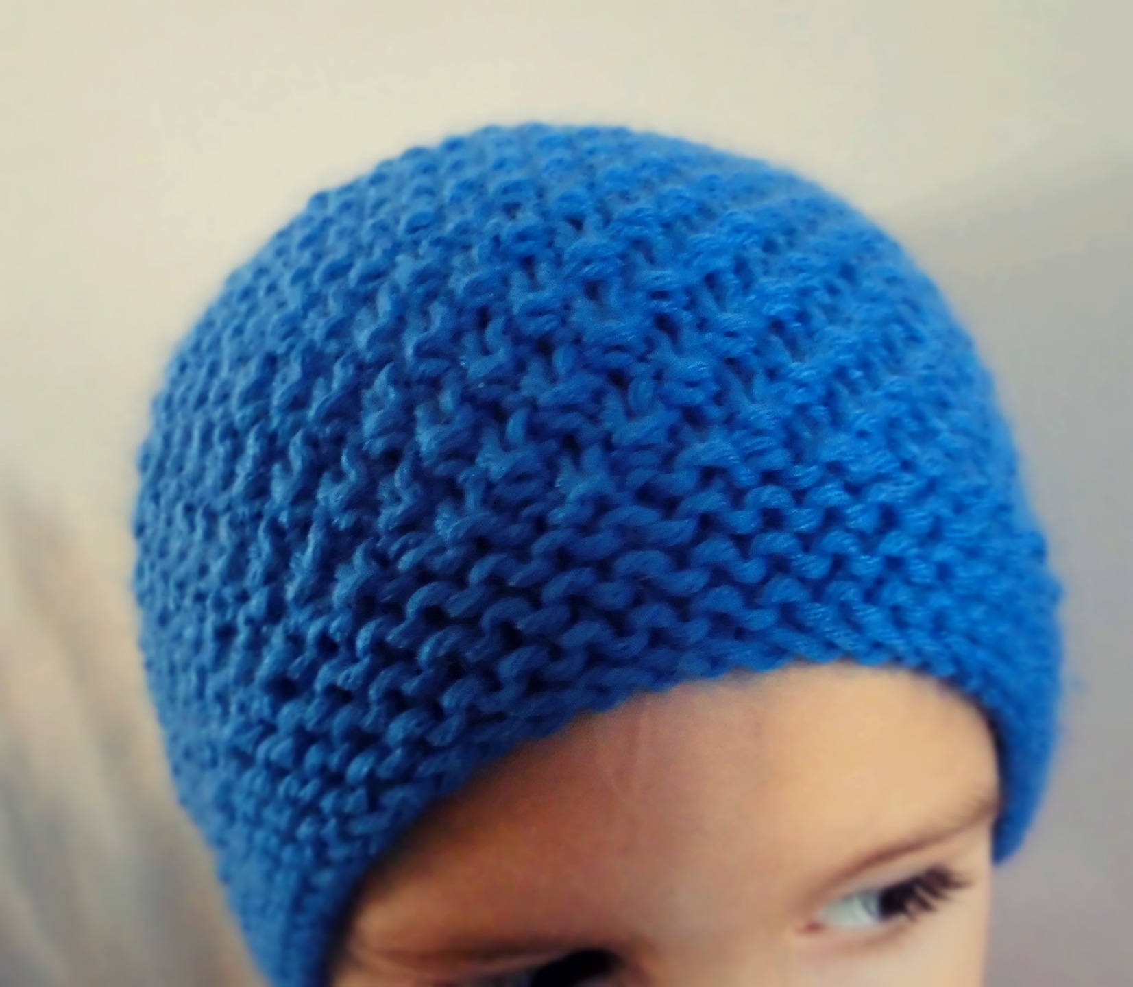 Bonnet tombant slouch tricot ado, enfant, adulte bleu :  accessoires-chapeau-et-bonnet par troispetitesmailles