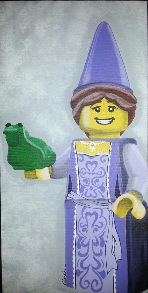 figurine lego " la princesse et la grenouille" reveencouleurs